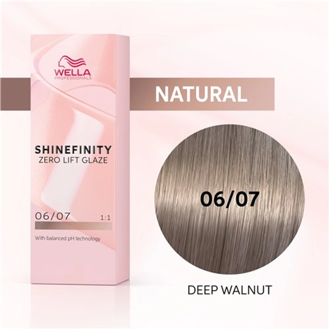 Wella Professional Shinefinity Zero Lift Glaze - 06/07 60ml - Dark Blonde Natural Brown főképe
